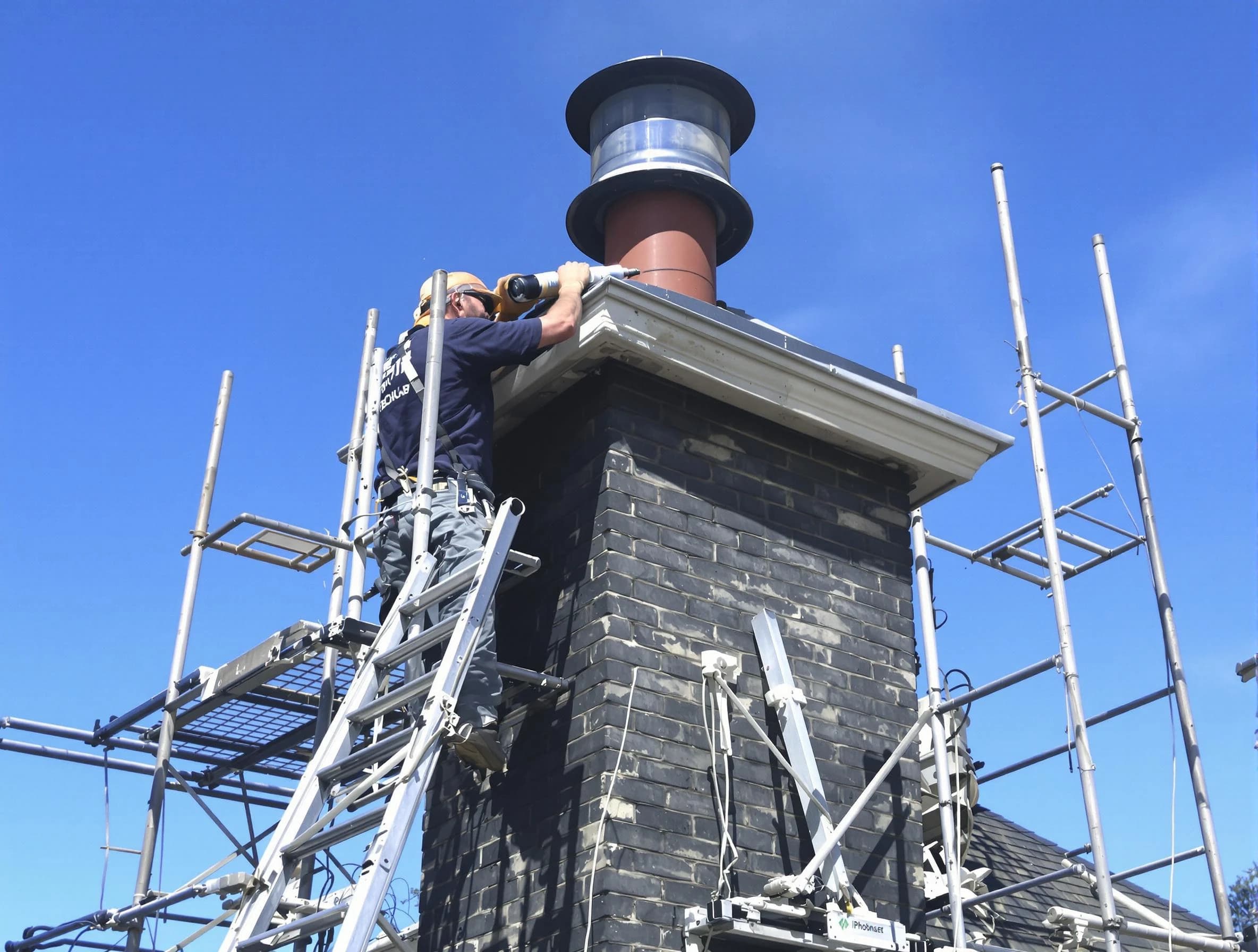 Sturdy chimney crown finished by Jersey City Chimney Sweep in Jersey City, NJ