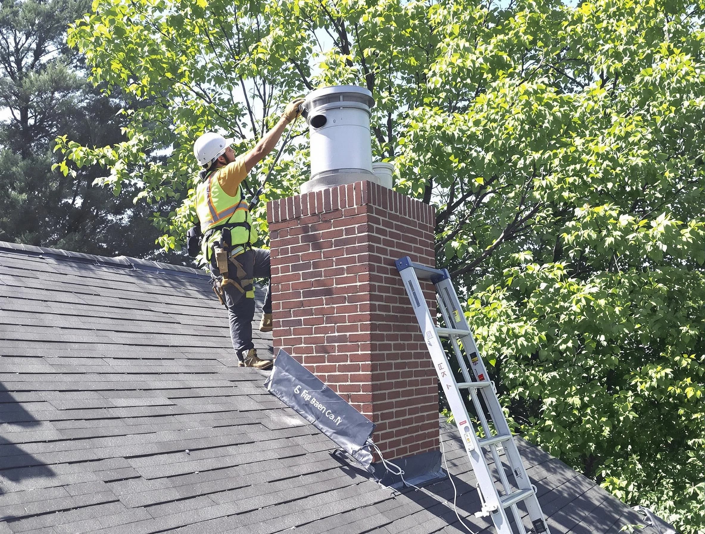 Chimney liner inspection by Jersey City Chimney Sweep in Jersey City, NJ