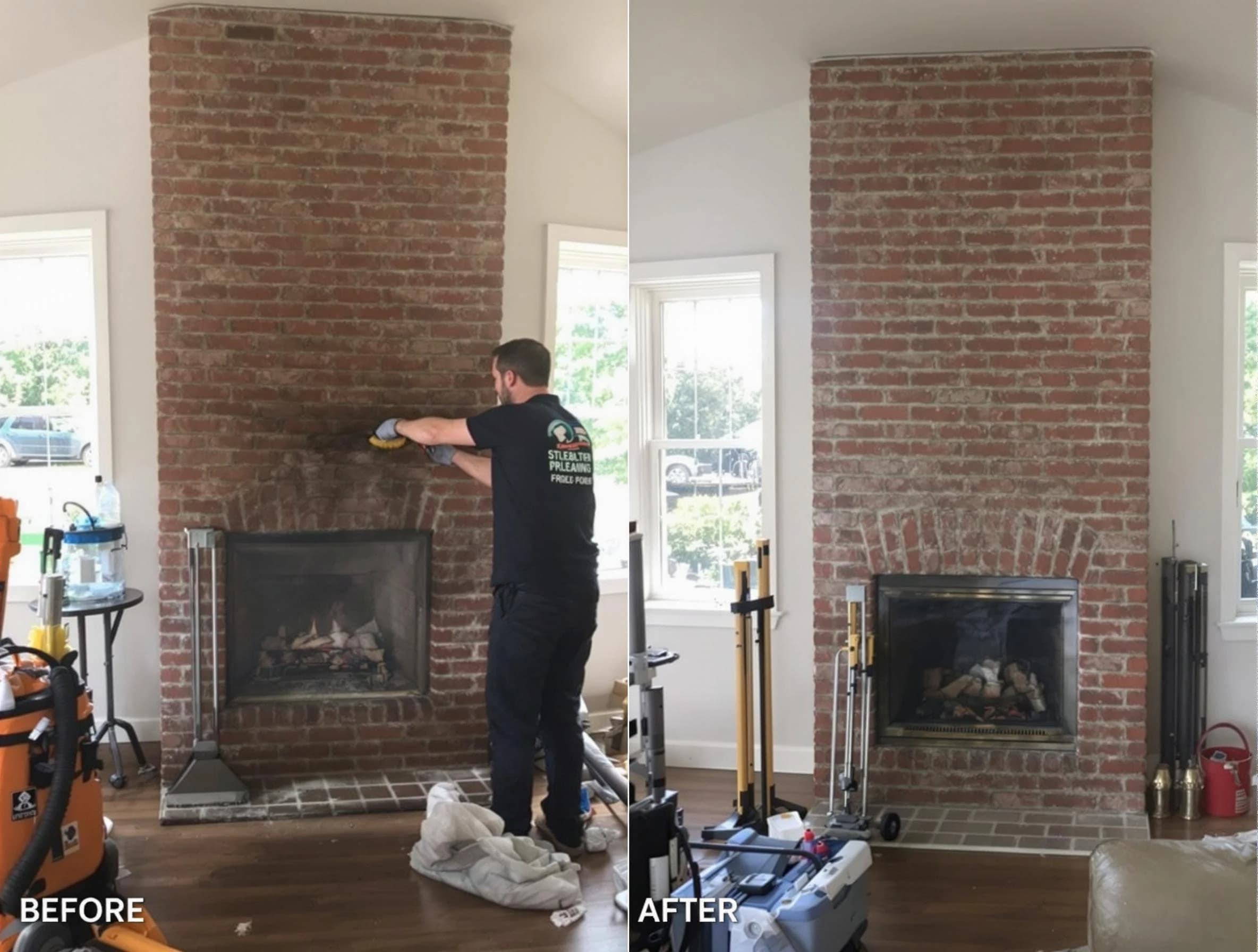 Finished chimney sweeping service by Jersey City Chimney Sweep in Jersey City, NJ