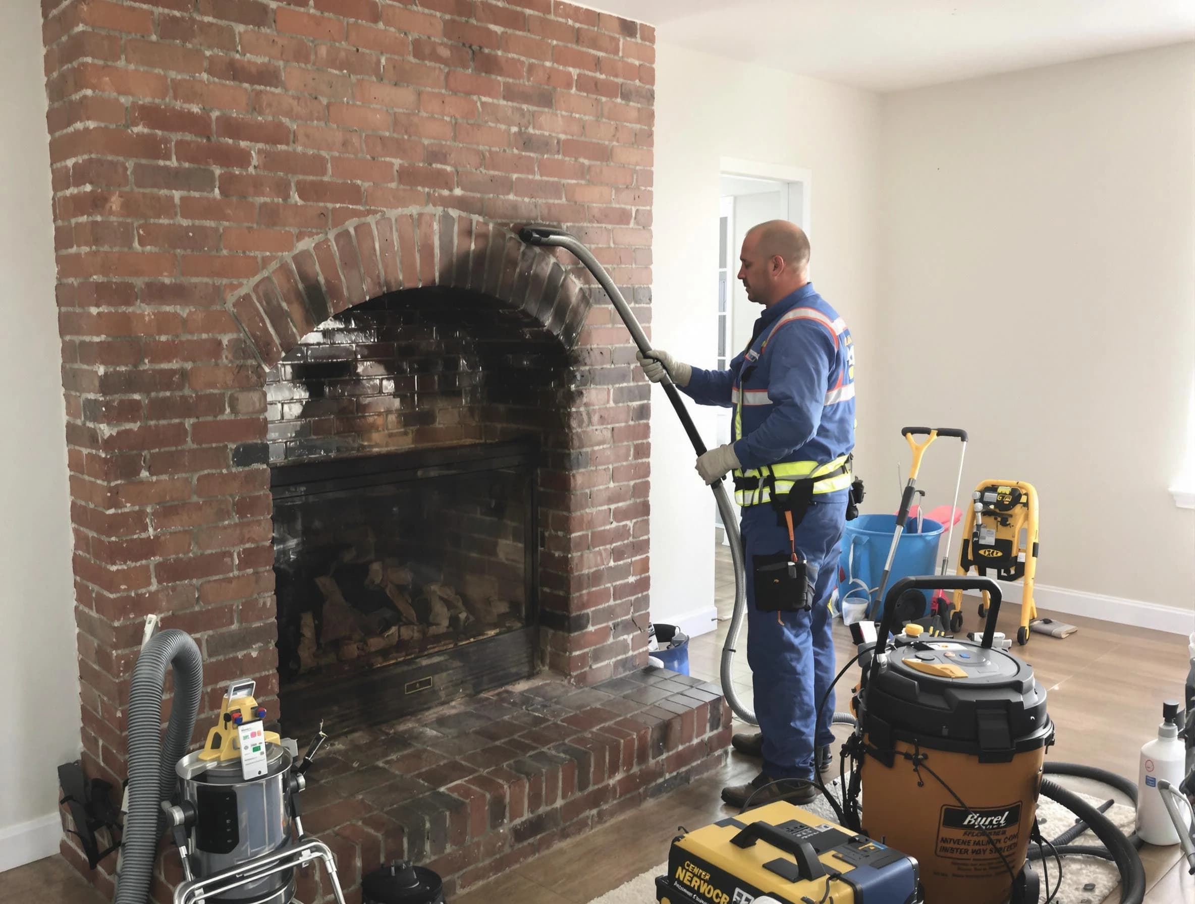 Jersey City Chimney Sweep expert performing detailed chimney sweep in Jersey City, NJ
