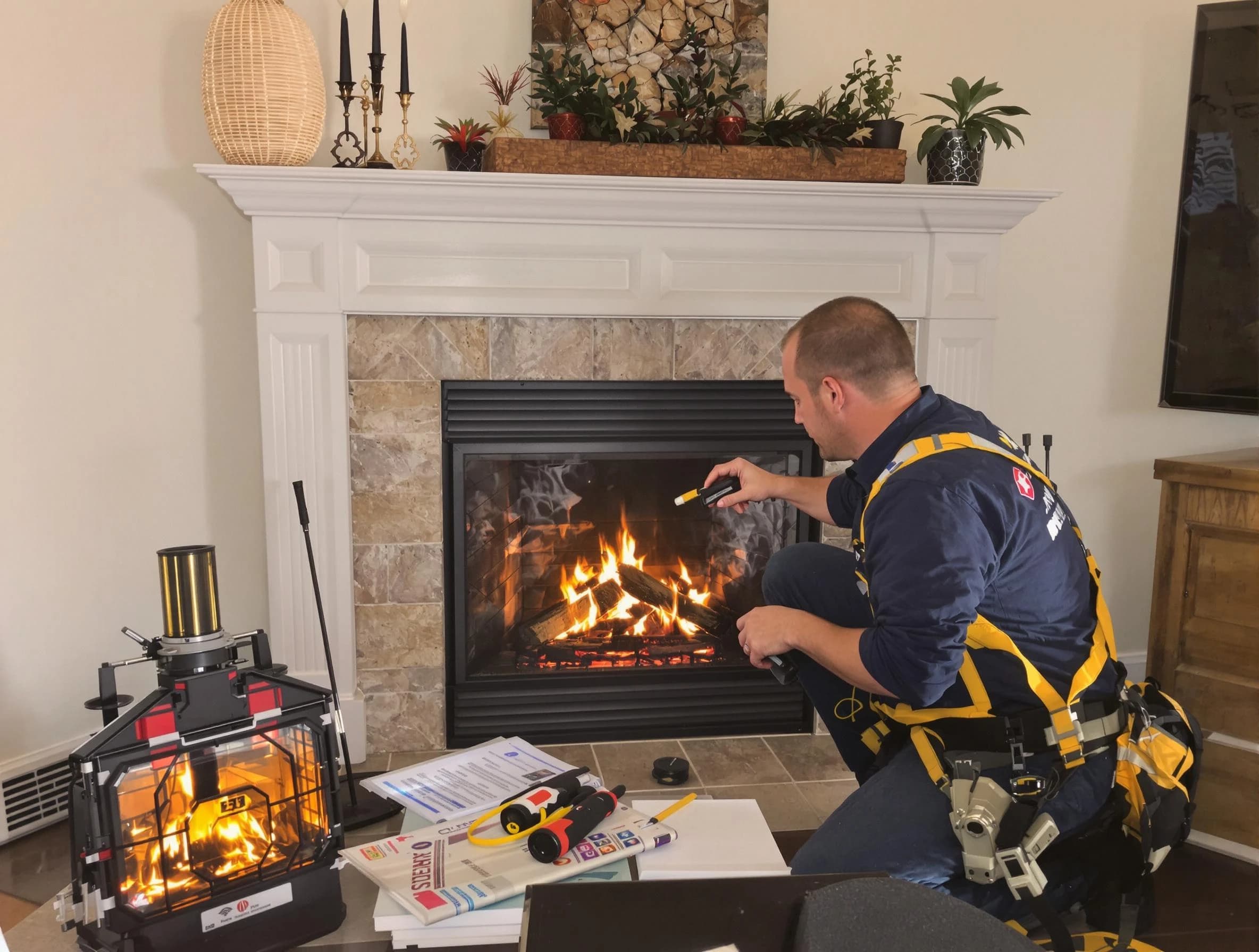 Safety-focused fireplace inspection by Jersey City Chimney Sweep in Jersey City, NJ