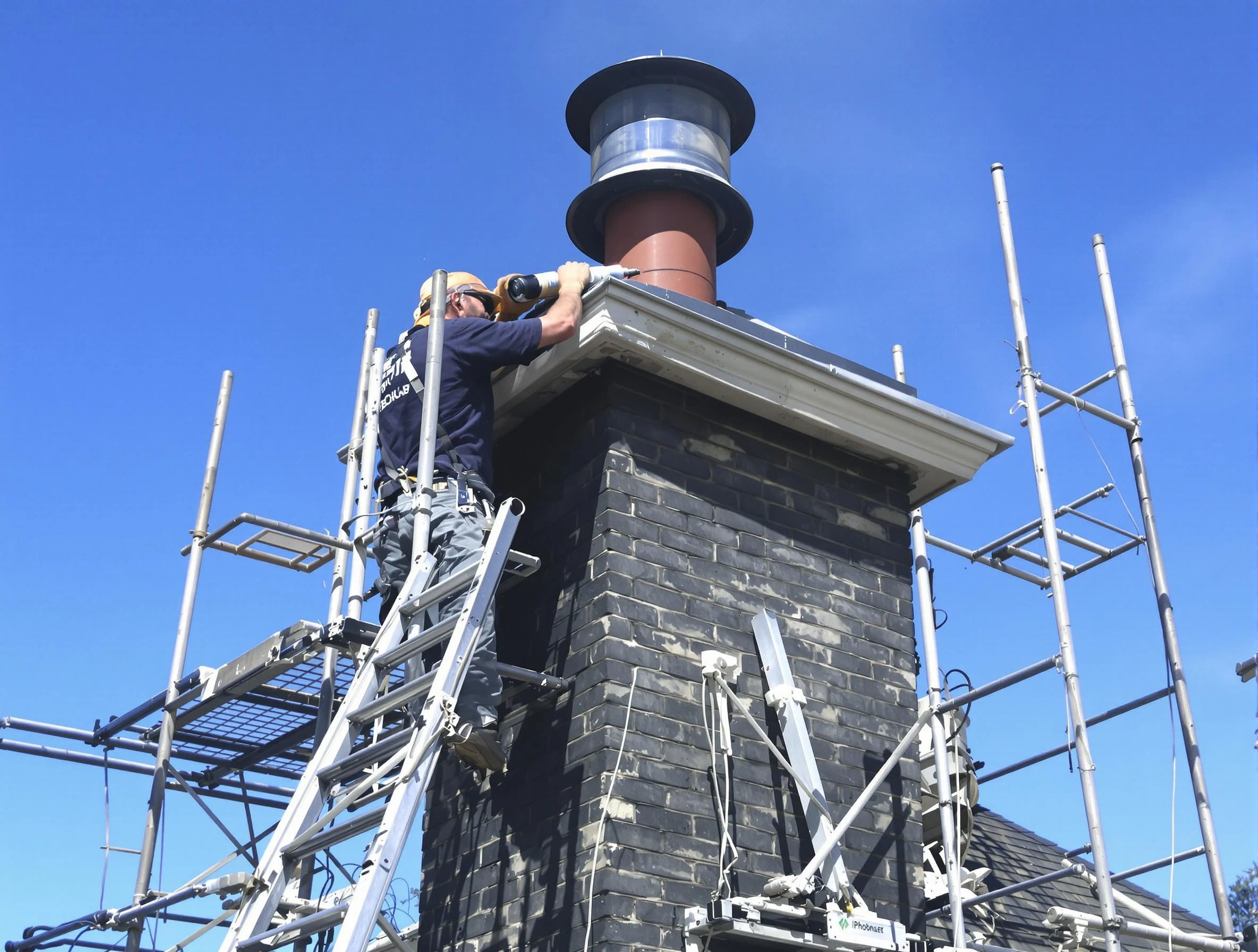 Sturdy chimney crown finished by Jersey City Chimney Sweep in Jersey City, NJ