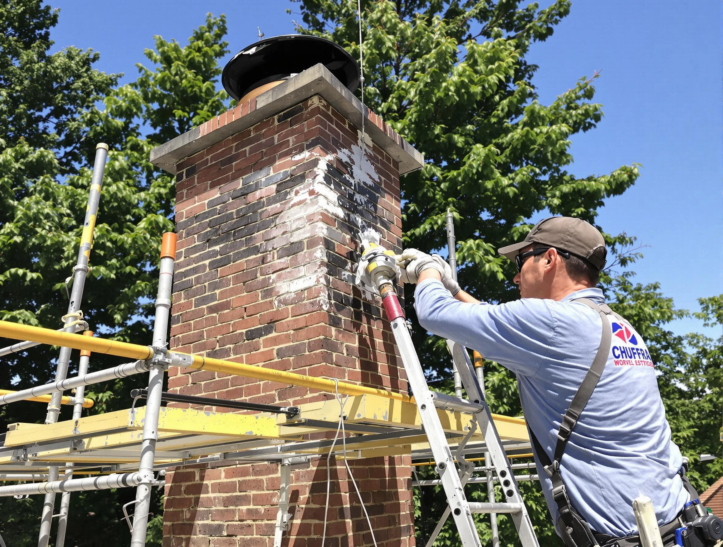 Structural chimney repair by Jersey City Chimney Sweep in Jersey City, NJ