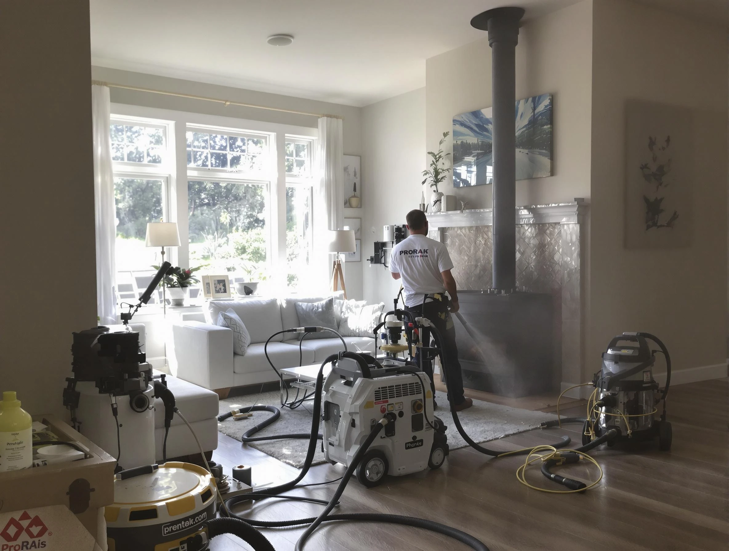 Soot removal service by Jersey City Chimney Sweep for a fireplace in Jersey City, NJ