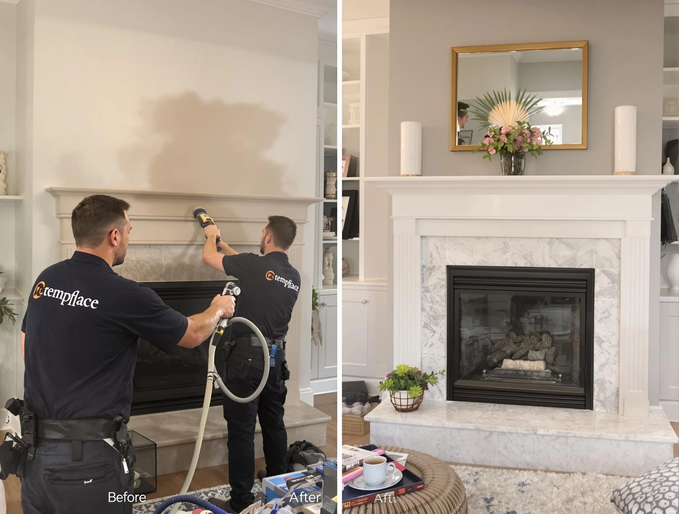 Professional soot removal by Jersey City Chimney Sweep team in Jersey City, NJ